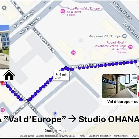 Ohana - Near Disneyland 5 Min Rer 公寓 *